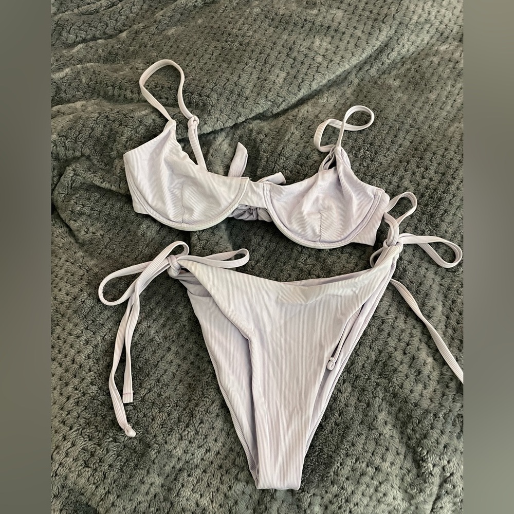 lilac pale purple bikini
